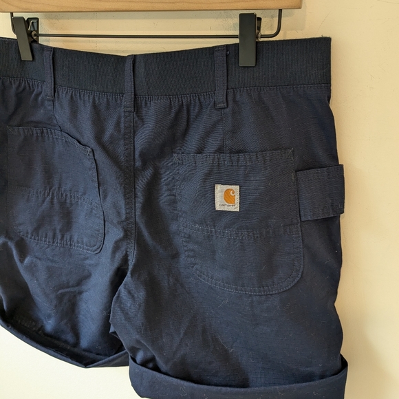 Carhartt Women's Force Original Fit Work Short Navy Blue Size 10 - Picture 5 of 9